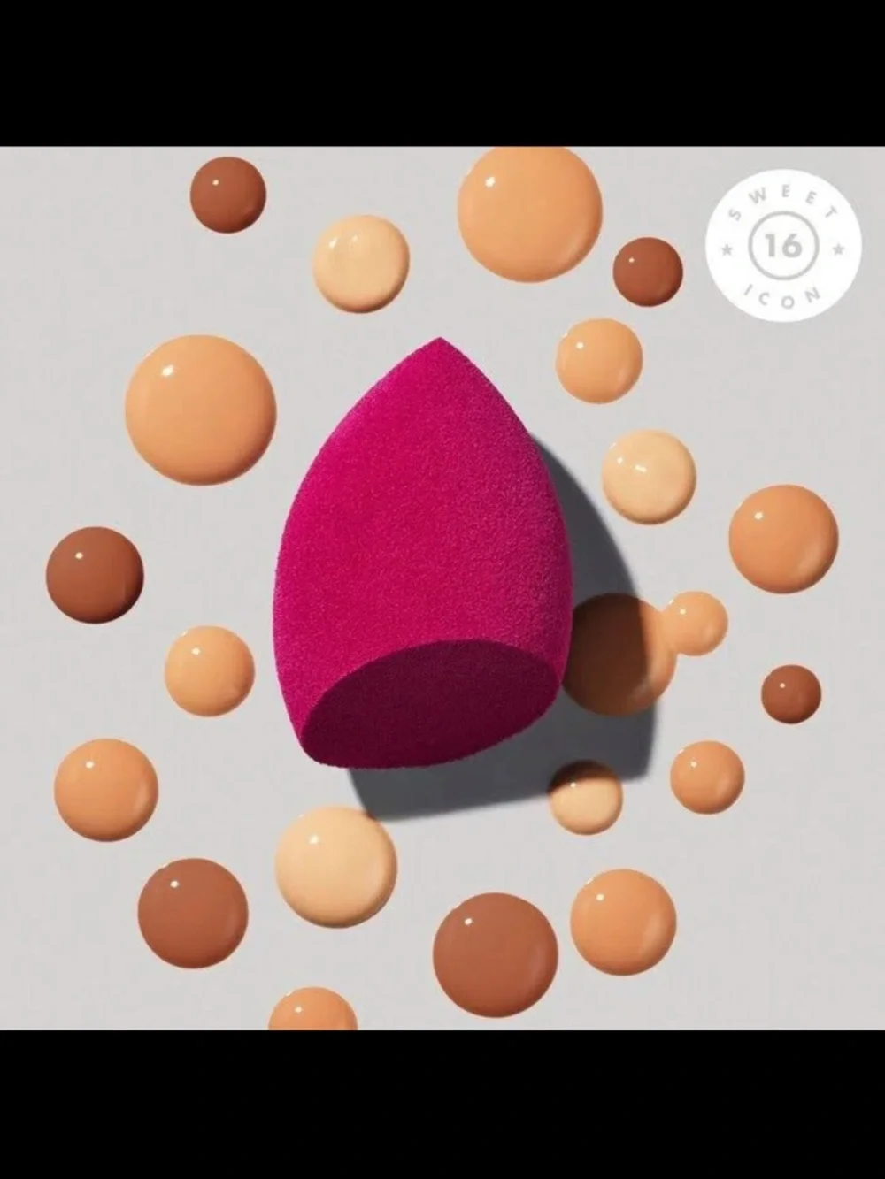 e.l.f. Total Face Sponge Set of 2 Duo - Deep Pink